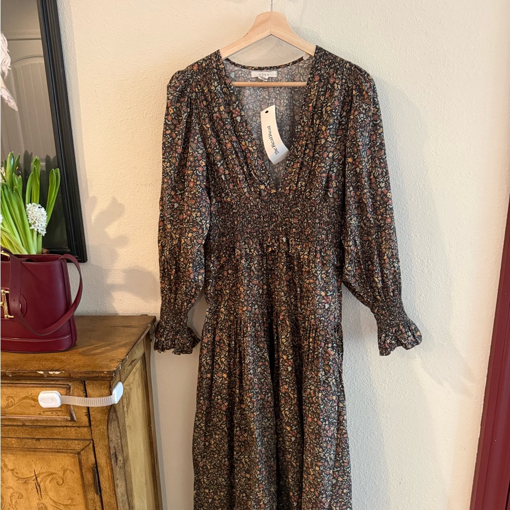 Doen Multicolor Floral Long Sleeve Dress